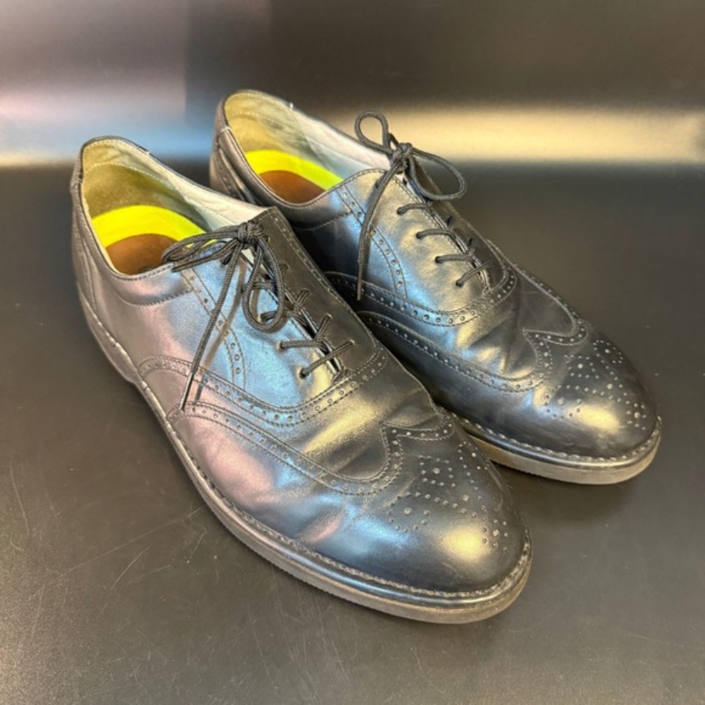 Rockport Wingtip Brogue‎ Black Leather Oxford Dress Shoe Mens Size 10 Wide